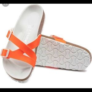 Birkenstock Womens Yao Orange Sandals